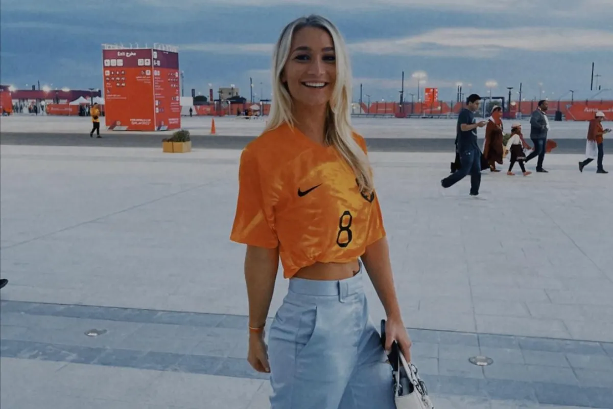 cody gakpo girlfriend supporting netherlands in worldcup 2022