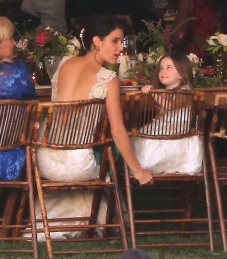 cobie smulders during her wedding in 2012