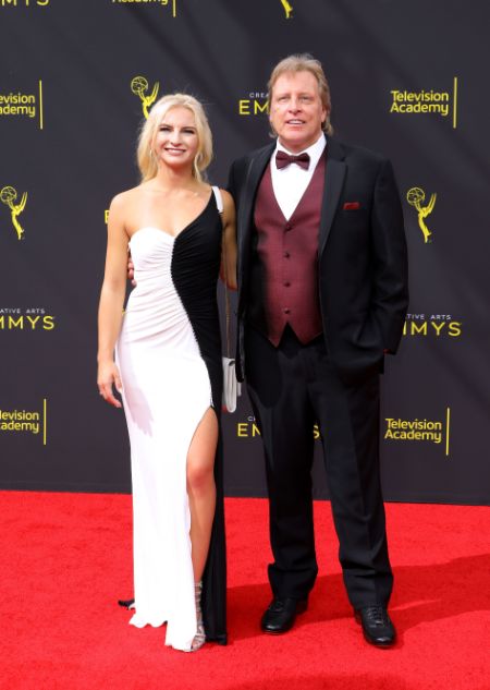 sig hansen with his wife daughter mandy during emmy awards